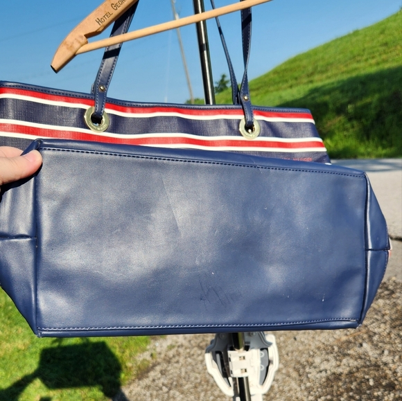 Tommy Hilfiger Blue and Red Nautical Tote - Picture 5 of 8